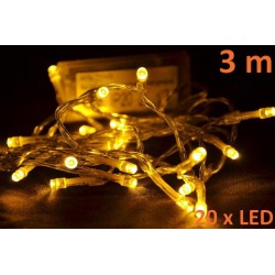 Vánoční LED osvětlení Garth 3 m - teple bílé, 20 diod