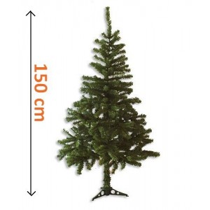 Umělý vánoční strom - tmavě zelený, 1,5 m