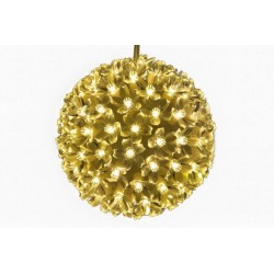 Vánoční dekorace - LED světelná koule, teple bílá