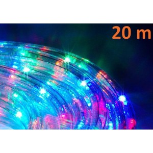 LED světelný kabel 20 m - barevné, 480 diod