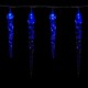 Vánoční osvětlení - Světelný řetěz (rampouchy) se 40 LED diodami, modrá