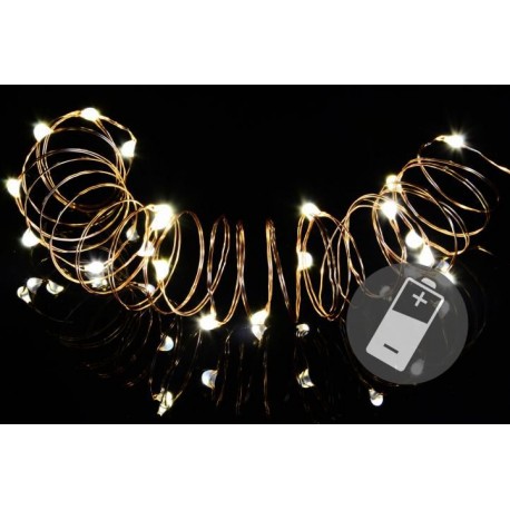 Vánoční světelný řetěz - MINI 20LED - teple bílá