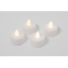 Dekorativní sada - 4 čajové svíčky - bílá