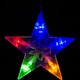 Vánoční závěs - 5 hvězd, 61 LED, barevný + ovladač