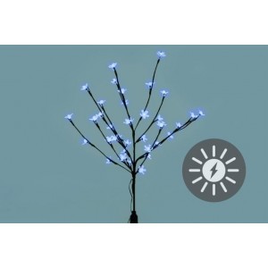 Zahradní květinový strom Garth s 36 LED diodami a solárním panelem bílé LED diody
