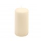 Sada sloupových svíček, 15 cm, Ø 7,5 cm, krémové, 2 ks